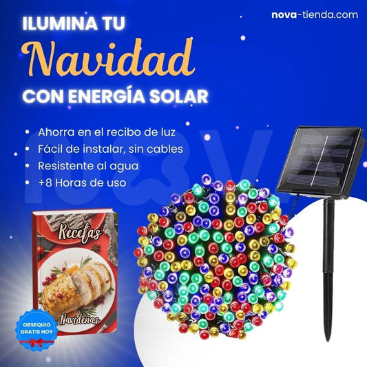 Luz LED Solar Inteligente de 20M + Obsequio 🎁